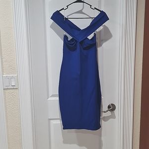 Royal Blue Midi BodyCon Dress Size L